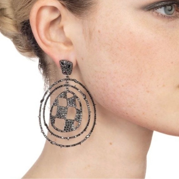 Alexis Bittar checkerboard drop earrings - Picture 2 of 2